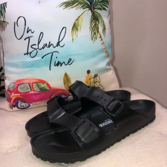 Birkenstock Eva Black Arizona Essentials Synthetic Sandals Size 45