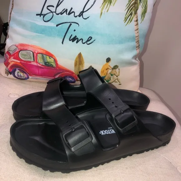 Birkenstock Eva Black Arizona Essentials Synthetic Sandals Size 45