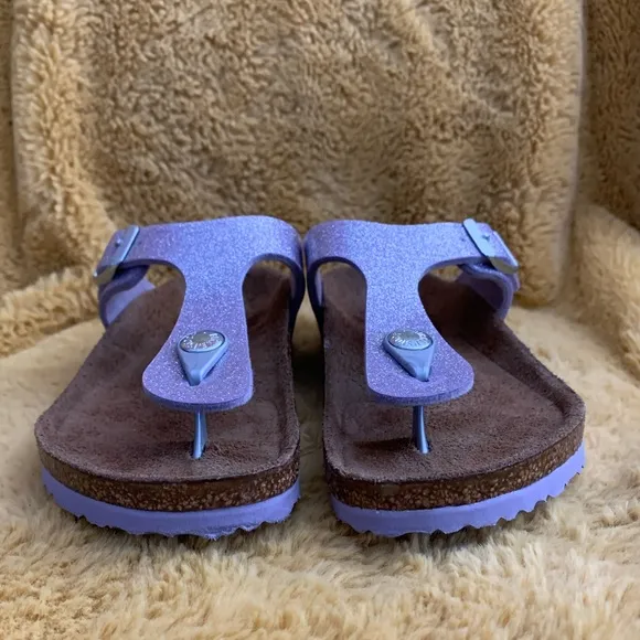 Birkenstock Gizeh Purple Glider Sandals Young Girl Size 31