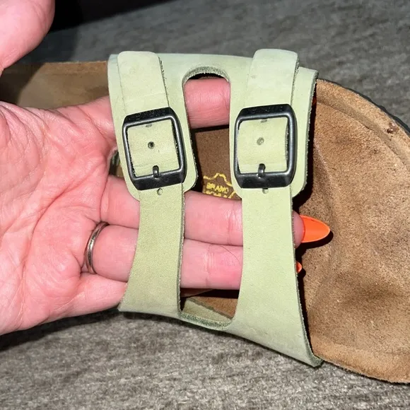 BIRKENSTOCK Ibiza Nubuck BambooPistachio Sandals size 41
