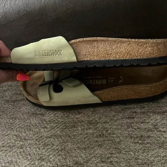 BIRKENSTOCK Ibiza Nubuck BambooPistachio Sandals size 41