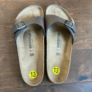 Birkenstock Madrid Mens Sz 13 brown Sandals Slides Slippers Mules