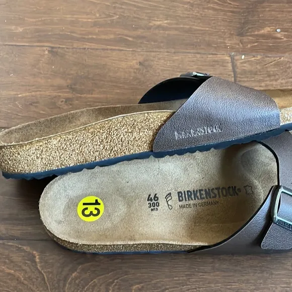 Birkenstock Madrid Mens Sz 13 brown Sandals Slides Slippers Mules