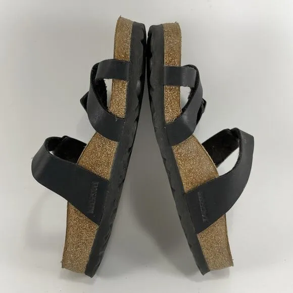 Birkenstock Mayari Toe Loop Sandals Womens Size 36 US Size 5-5.5 Black Leather