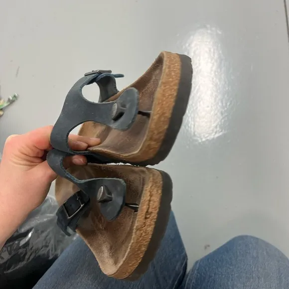 Birkenstock Navy Blue Gizeh Sandals, size 39