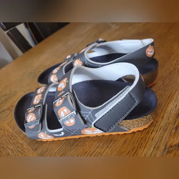Birkenstock Pumpkin Sandals Kids Halloween Size 32 Unisex US 1
