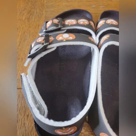 Birkenstock Pumpkin Sandals Kids Halloween Size 32 Unisex US 1