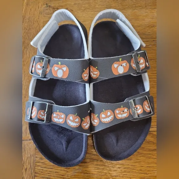 Birkenstock Pumpkin Sandals Kids Halloween Size 32 Unisex US 1