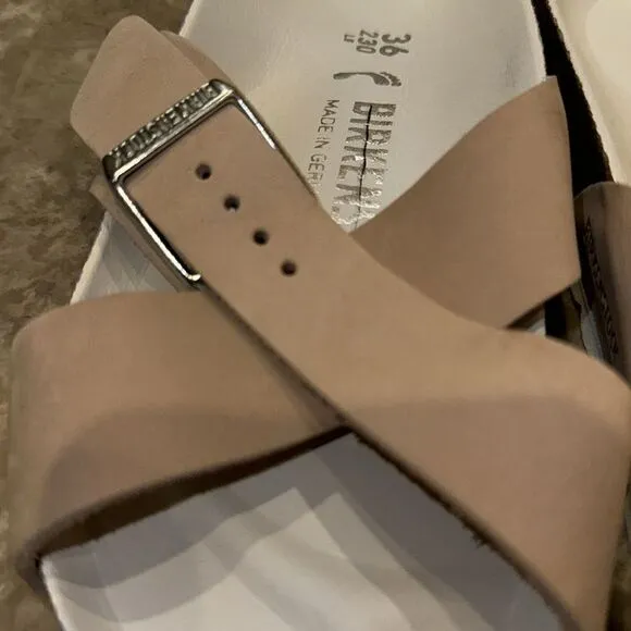 BIRKENSTOCK SIENNA SANDALS IN PINK BLUSH SIZE 36