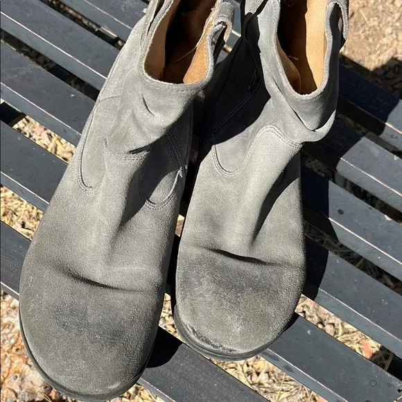 Birkenstock Slouch Gray Ankle Boots Size 40