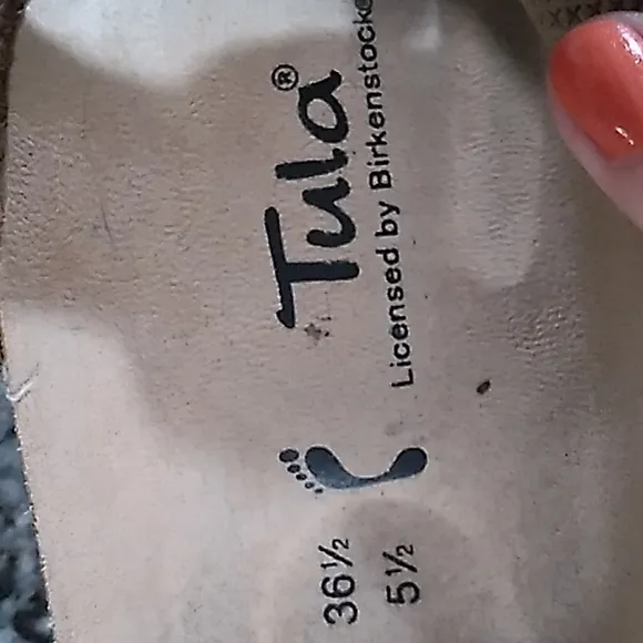 Birkenstock Tula Tan Double Buckle Sandals. Size 36.5