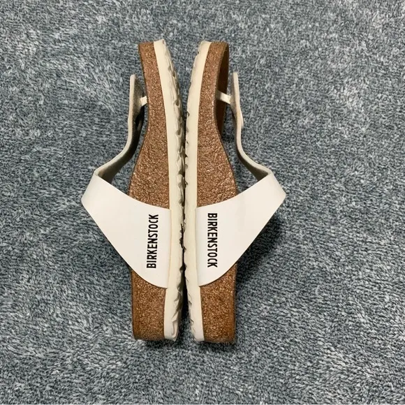 BIRKENSTOCK - White Gizeh Leather Sandals