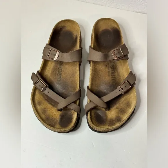 Birkenstock Women's Mayari Birko-Flor Nubuck Sandals Size 40