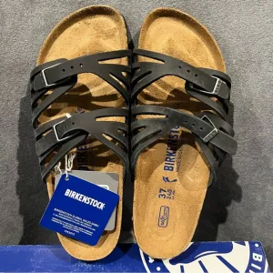 Birkenstock Women’s Sandals Granada Soft Footbed Oiled Leather Black Size 6 US