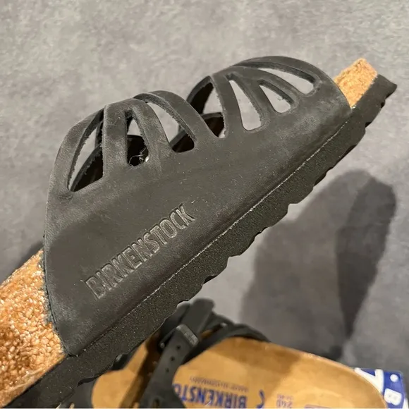 Birkenstock Women’s Sandals Granada Soft Footbed Oiled Leather Black Size 6 US