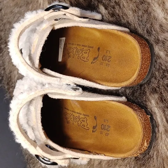 BIRKIS Kay felt animal clogs