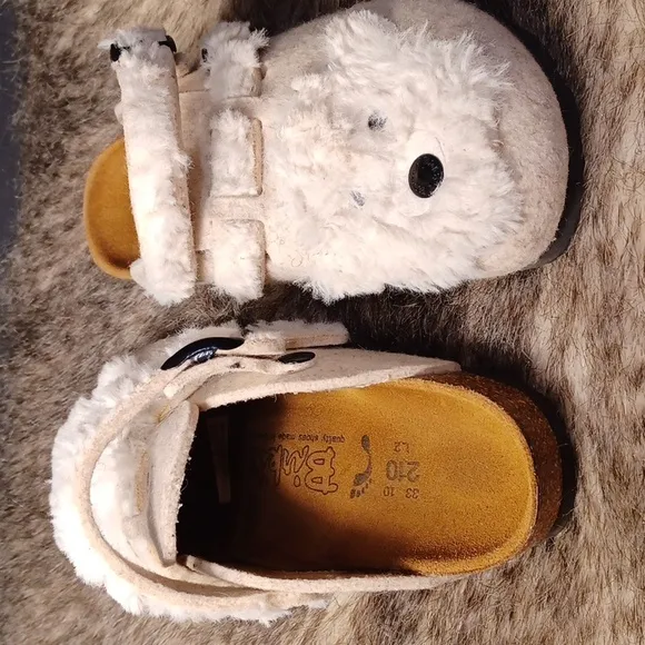 BIRKIS Kay felt animal clogs