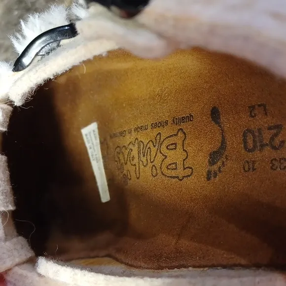 BIRKIS Kay felt animal clogs