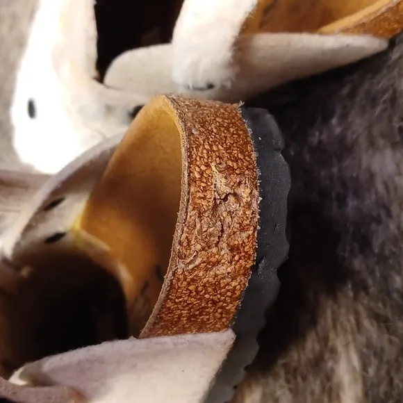 BIRKIS Kay felt animal clogs