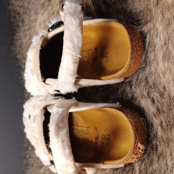 BIRKIS Kay felt animal clogs