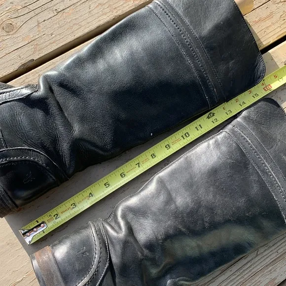 Black Frye tall boots 76442 made Mexico