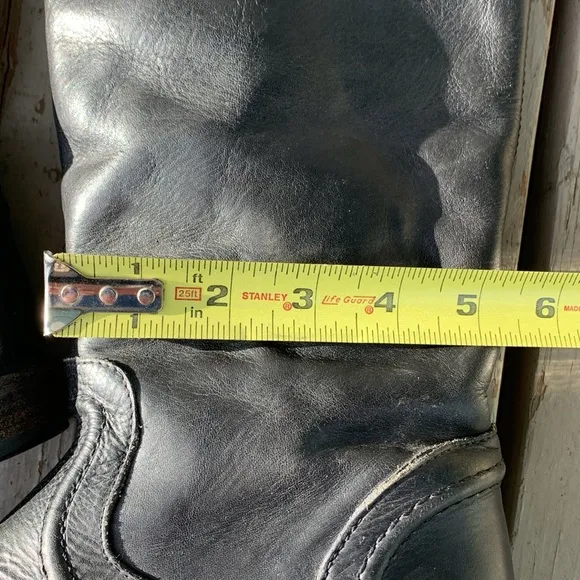 Black Frye tall boots 76442 made Mexico