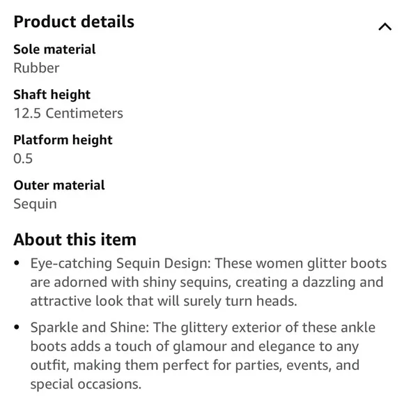Black glitter boots