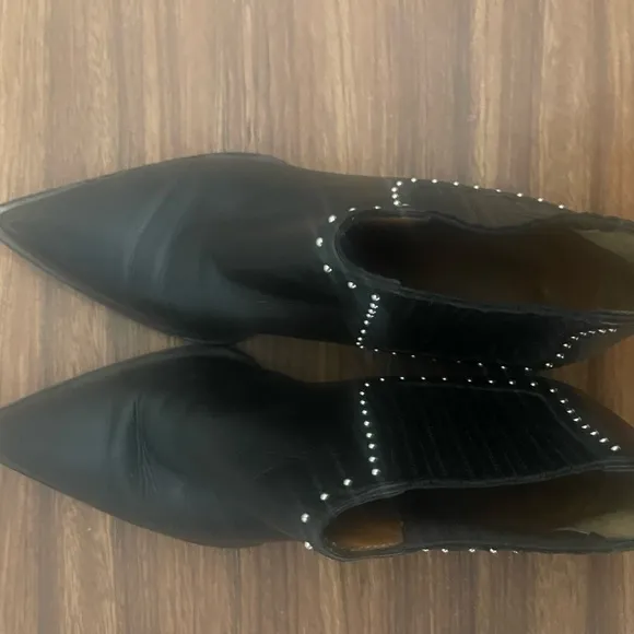 Black Studded Ankle Boots
