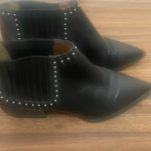 Black Studded Ankle Boots