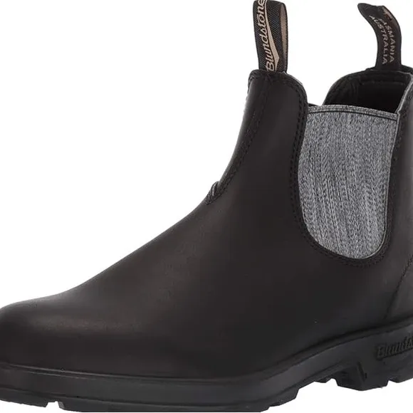 Blundstone 1914 Chelsea Black / Grey Wash Boots. Size 4.5AU / EU 36