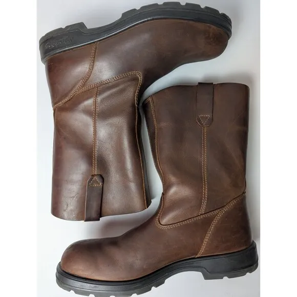 Blundstone Rigger Rancher Boots Brown Men's Size 10 Work Utility Motorcycle Tall