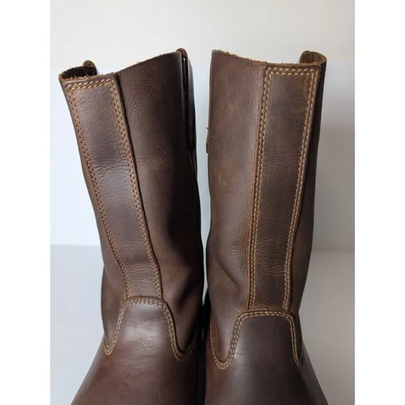 Blundstone Rigger Rancher Boots Brown Men's Size 10 Work Utility Motorcycle Tall