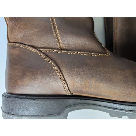 Blundstone Rigger Rancher Boots Brown Men's Size 10 Work Utility Motorcycle Tall