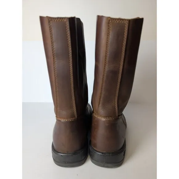 Blundstone Rigger Rancher Boots Brown Men's Size 10 Work Utility Motorcycle Tall