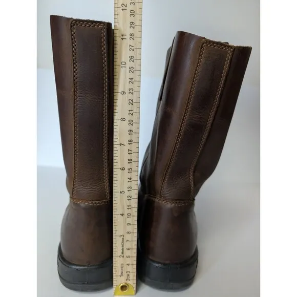 Blundstone Rigger Rancher Boots Brown Men's Size 10 Work Utility Motorcycle Tall