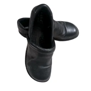 BOC Born Concept Leather Women’s Size 9/40.5Black Mules Comfort Pebble…