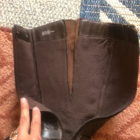 Boc tall leather boots - zip up very hood condition size 6.5