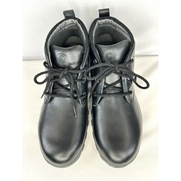 Bogs Casual Chukka Boots Men's Size 8.5 Leather Waterproof Black Durafresh