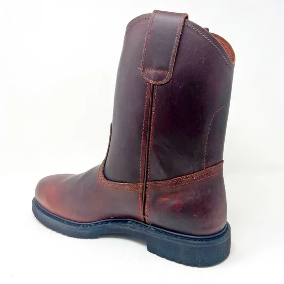 Bonanza 10&quot; Goodyear Welt Chedron Full Grain Leather Mens Work Boots BA 103