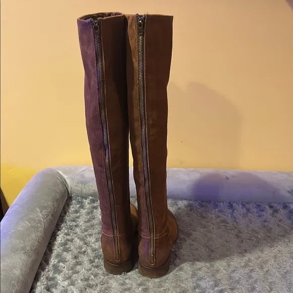 Born Borman Tall Boots Brown Suede size 8.5