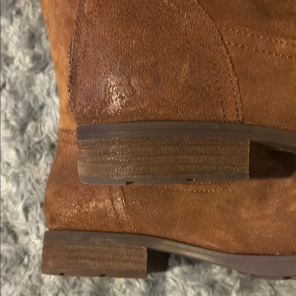 Born Borman Tall Boots Brown Suede size 8.5