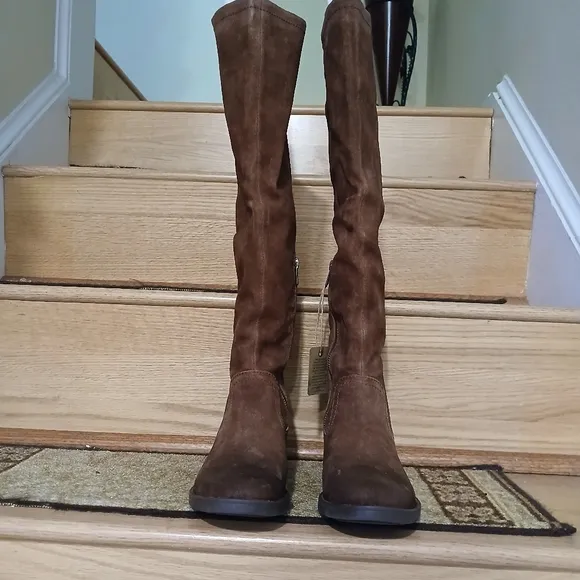 Born  Britton Over The Knee Tall Leather Boots Size 6 for Wom…