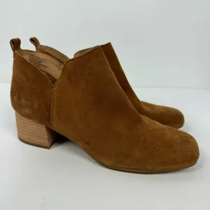 Born Brown Chesnutt Leather Suede Ankle Boots Boho Bohemian Neutral Minimalist