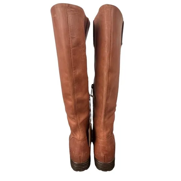 BORN SHAUNIE LEATHER TALL RIDING BOOTS IN BROWN NWT WOMEN'S SIZE 6