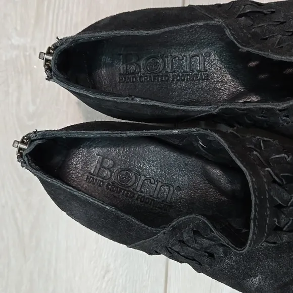 Born Women Katharina Distressed Leather Ankle Shoes boots sz 8.5M
