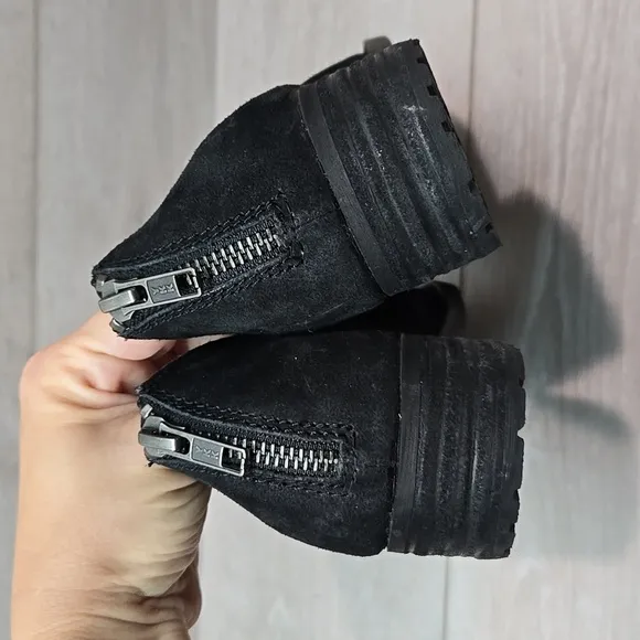 Born Women Katharina Distressed Leather Ankle Shoes boots sz 8.5M