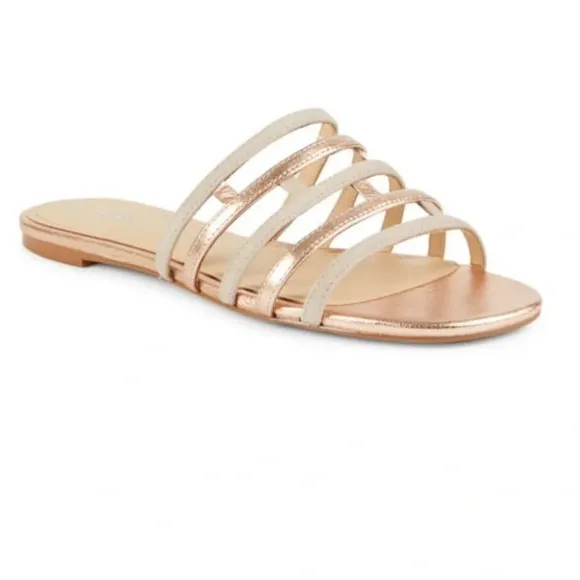 Botkier Bridger Metallic Leather Sandals - Size 6