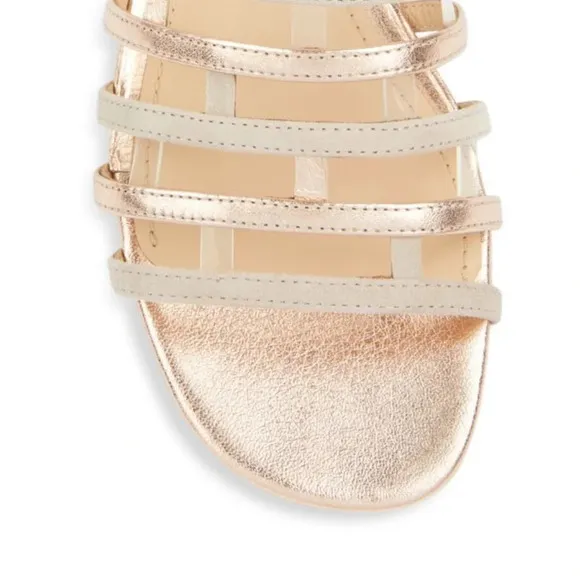 Botkier Bridger Metallic Leather Sandals - Size 6