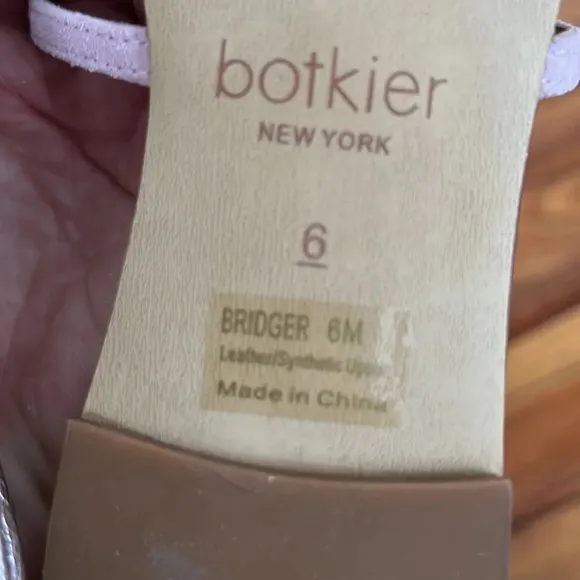 Botkier Bridger Metallic Leather Sandals - Size 6