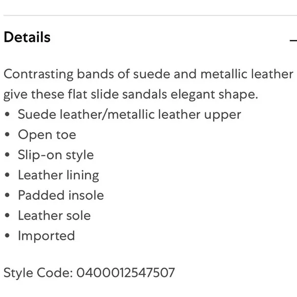 Botkier Bridger Metallic Leather Sandals - Size 6